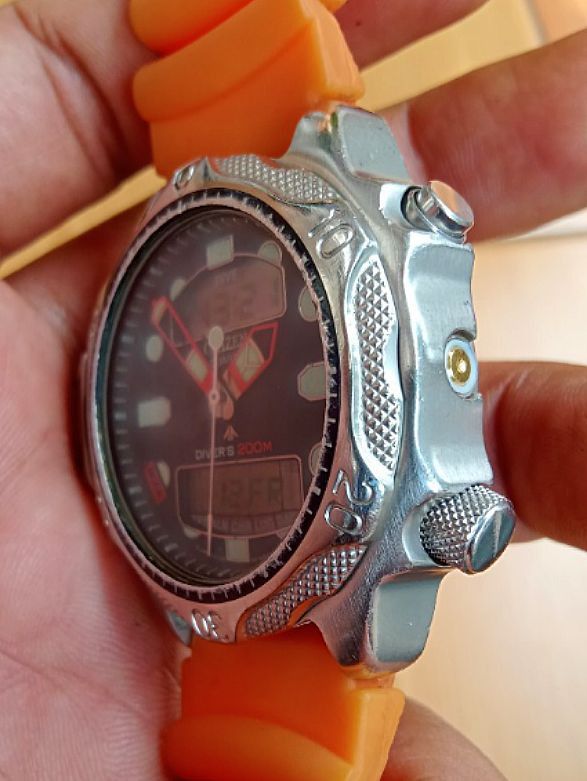 Jam CITIZEN promaster aqualand anadigi original no Seiko Alba Mido