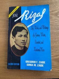 jose rizal life work writings book filipino
