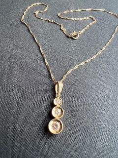 K18 Japan Donut Type Necklace 0.30ct Diamond