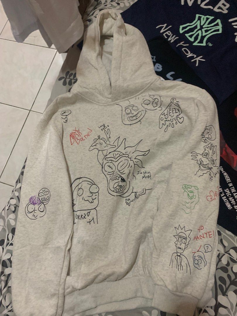 Kanye west rick and morty hoodie clearance