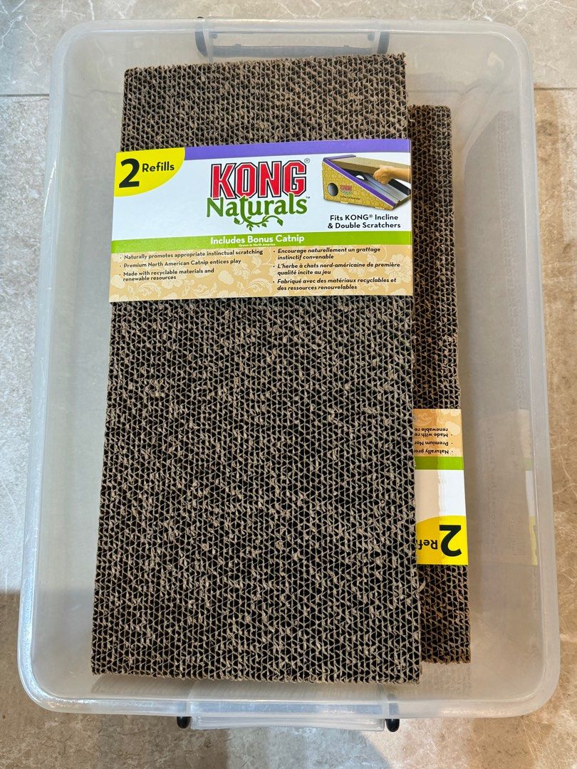 Kong Naturals Scratcher Refill 4 Pet Supplies Homes Other Pet Accessories on Carousell