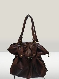 large brown travel bag