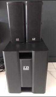 LD Systems DAVE 8 ROADIE 2.1ch Speaker System with 3-Channel Mixer