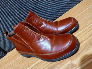 Leather boots from cambodia