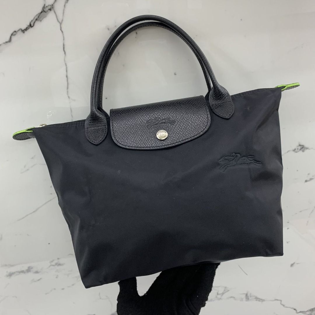 LONGCHAMP BLACK NYLON HANDBAG 247014505 AL Women s Fashion Bags Wallets Tote Bags on Carousell