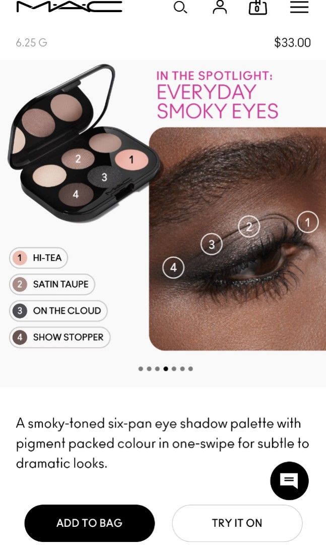 Mac cosmetics eyeshadow palette (Category: Makeup) located in Caloocan City. Submitted by dianethriftstore (Listing ID 1298009654, Image 3). Description: #mac use 2 colors just a tad..