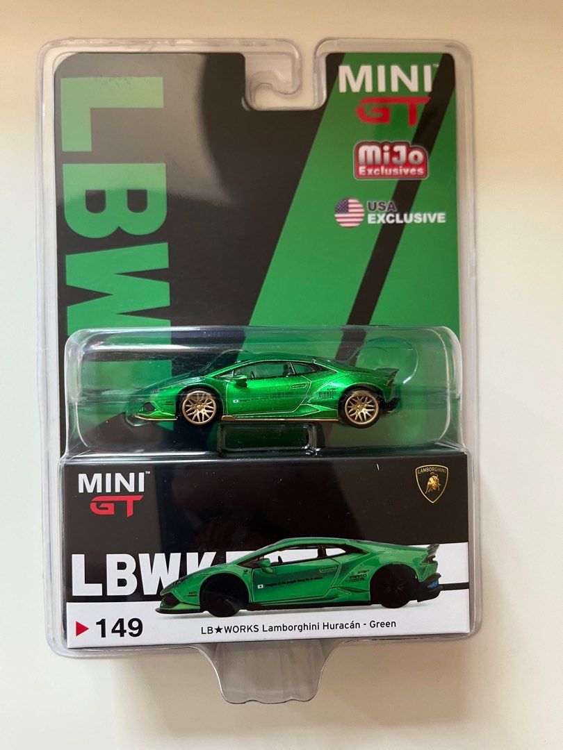 Mini Gt 1/64 Lbwk Lb Works Lamborghini Huracan Green No 149