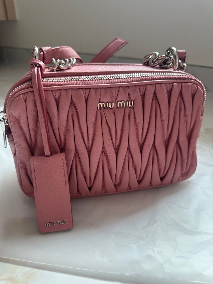 Miu miu matelasse crossbody on sale