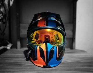 MT Helmets - Streetfighter Sv Twin Orange Fluo