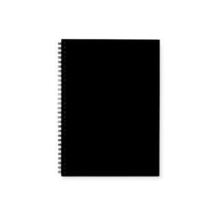 MUJI Plain Craft Ring Ruled A5 Notebook - Dark Grey / Black