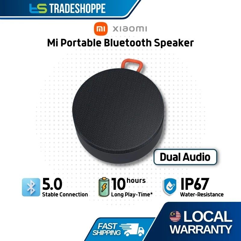 [NEW] Xiaomi Mi Portable Bluetooth Speaker Mini Outdoor BT 5.0 10H ...