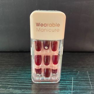 NO. x-186 Wearable Manicure Fake Nails Square Case(134)-26637983