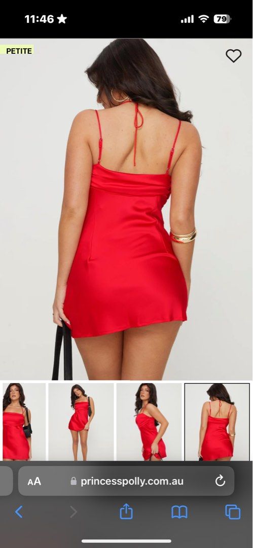 Petite Size Princess Polly Red Mini Dress Women s Fashion Dresses Sets Dresses on Carousell