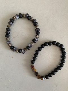 PHP100 FOR TWO: H&M Beaded Black Bracelets