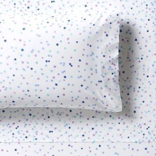 Pottery Barn Clustered Stars Organic Percale Pillowcase