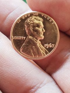 Prooflike 1967 Lincoln penny