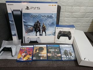 Ps5 disc ed. Complete 2 controllers and games