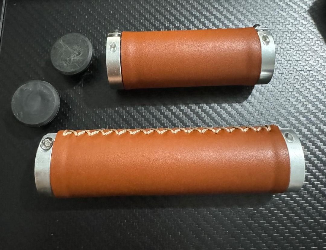 PU Leather Vintage Grips for Grip Shifter Twist Shifter Double Lock Handlebar Grips Bicycle Bike