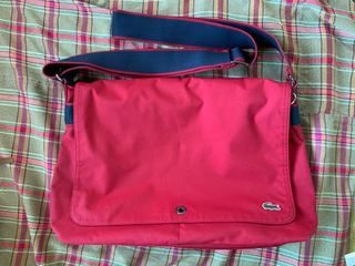 Red Lacoste Messenger Bag