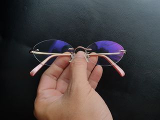 Rimless Titanium Eyeglass Frame