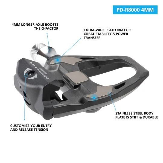 RIS Shimano SPD SL R8000 Ultegra Clipless Pedal PD R8000 With Yellow Cleats Sports Equipment Bicycles Parts Parts Accessories on Carousell