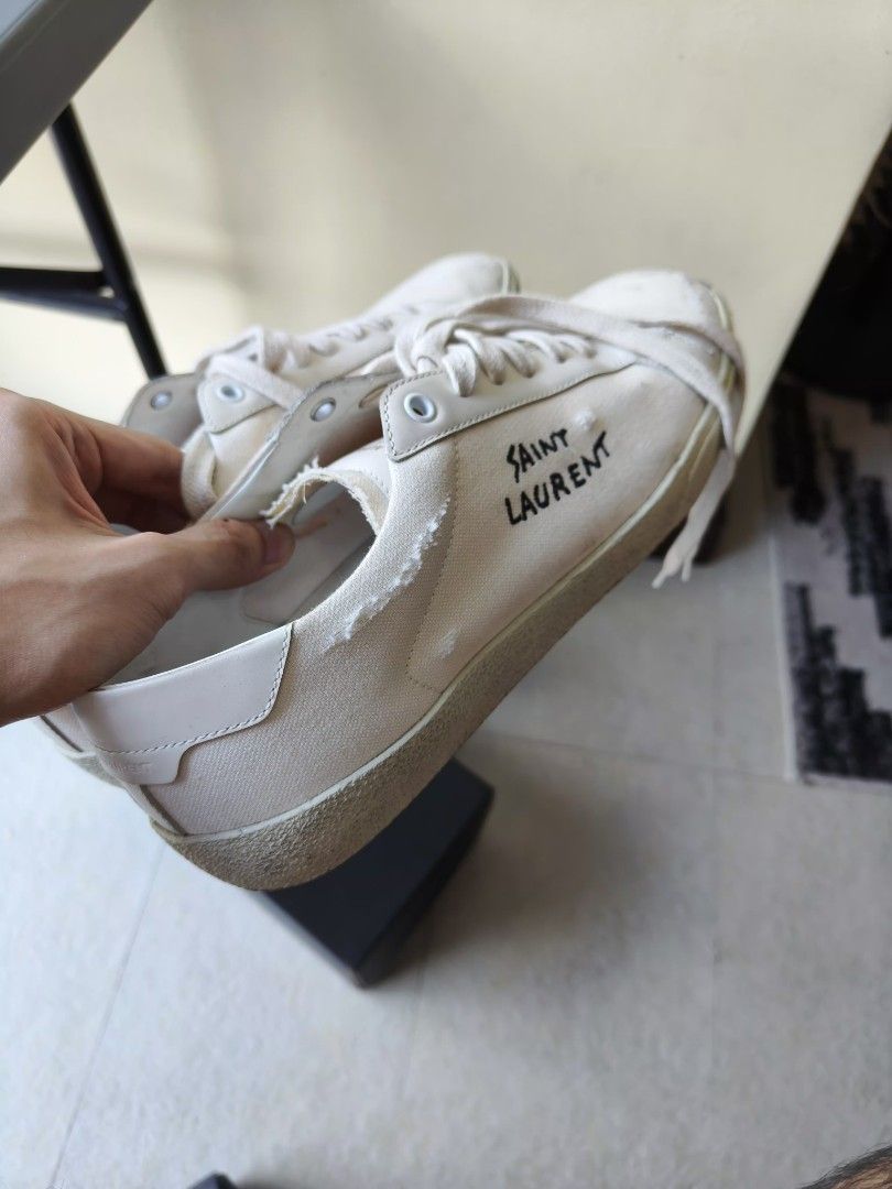 Saint laurent distressed sneaker online