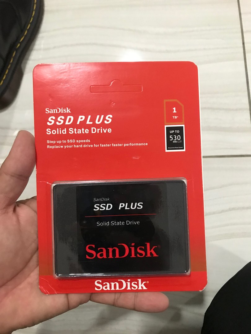Sandisk SSD PLUS 1TB Computers Tech Parts Accessories Hard Disks Thumbdrives on Carousell