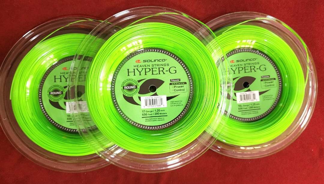 Solinco Hyper-G Round 16L/1.25 Tennis String (Green)