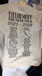 Taylor Swift Eras Tour Beige Shirt 2024