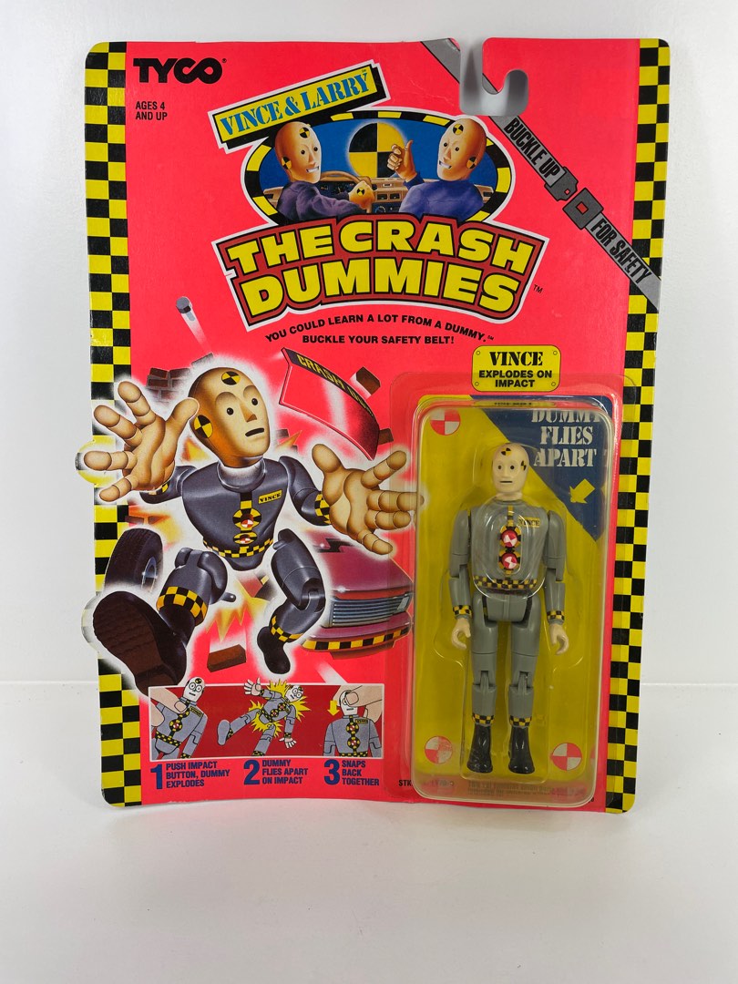 The Crash Test Dummies vintage 1991 TYCO Vince & Larry The Crash