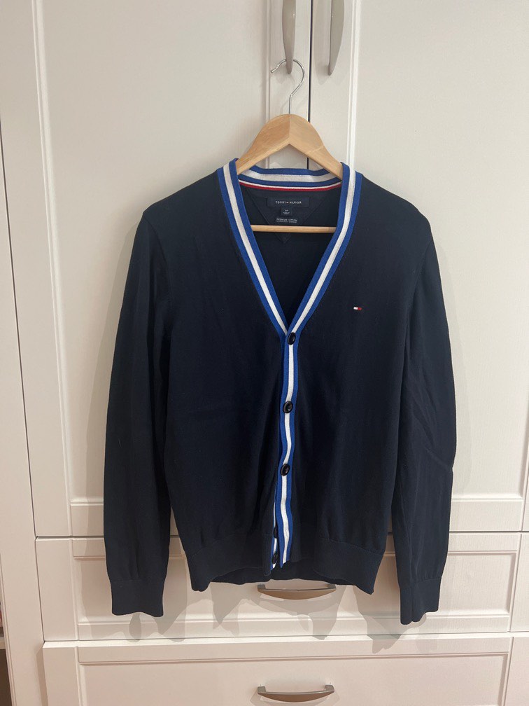 Tommy Hilfiger Men s Cardigan Men s Fashion Coats Jackets and Outerwear on Carousell
