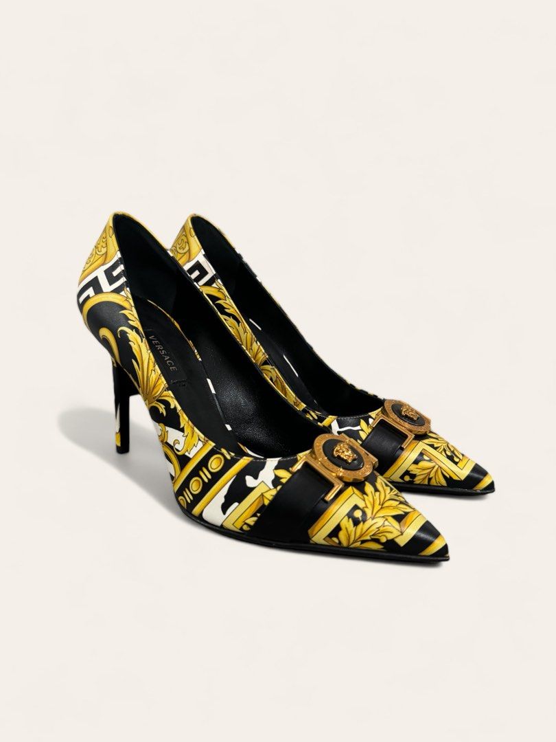 DISCOUNTED VERSACE BAROQUE HEELS SIZE 36 Luxury Sneakers Footwear on Carousell