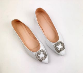 White doll shoes