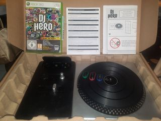 XBOX 360 DJ controller with DJ Hero disc