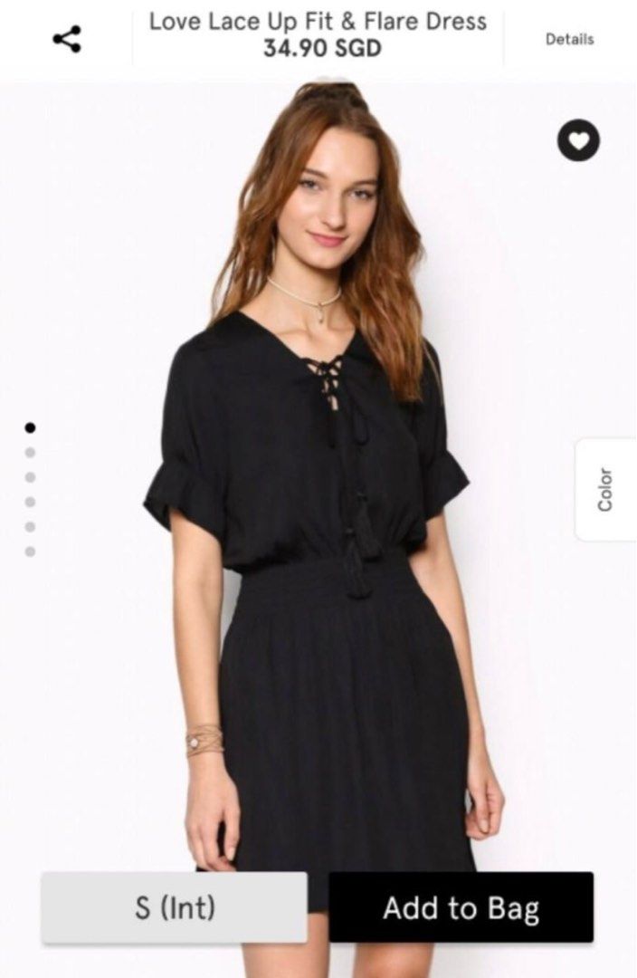 Zalora fit and flare dress top