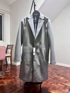 Zara Grey Trench Coat size Medium