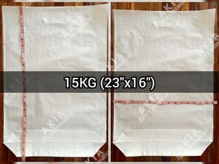 Plain White Sack (15KG) - For Giveaways ,  donations, repackaging, etc...