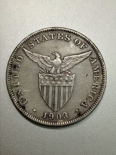 1903 One Peso USPI Silver