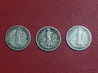 20 Centavos USPI Keydates (1909,1910,1911)