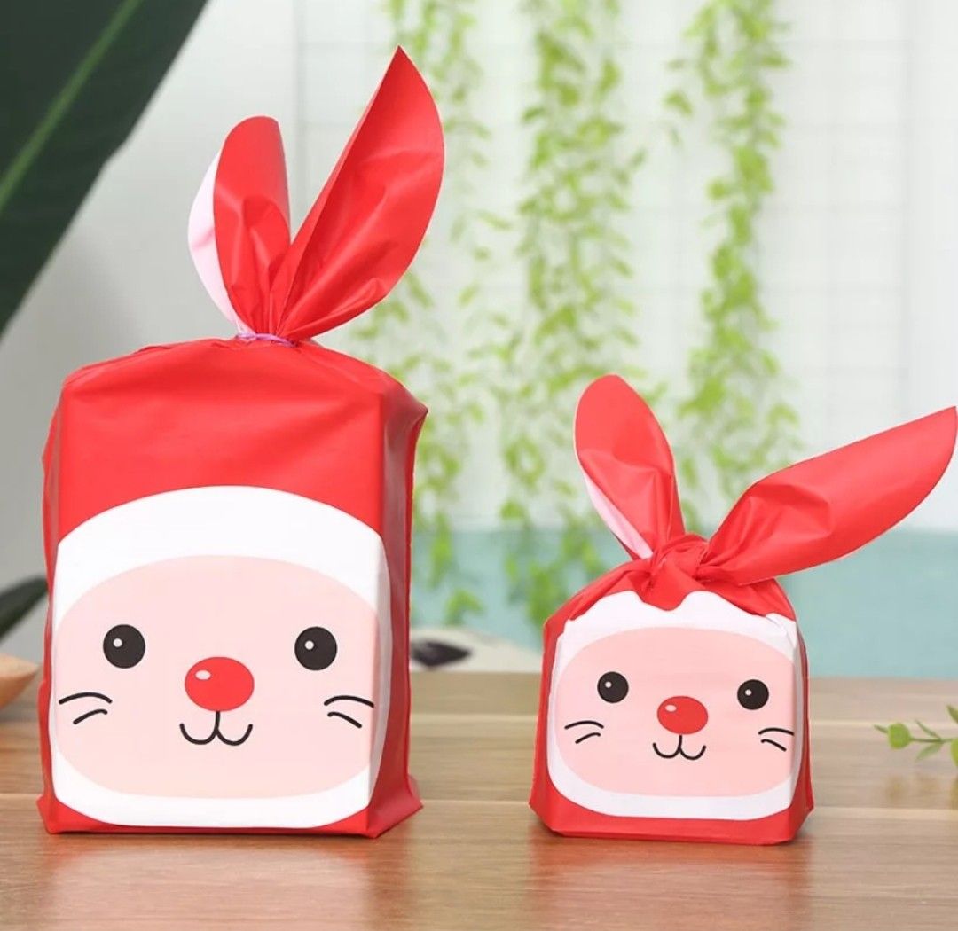 20pc Red Bunny Rabbit Goodie Bag Packaging Birthday Party Loot Door ...