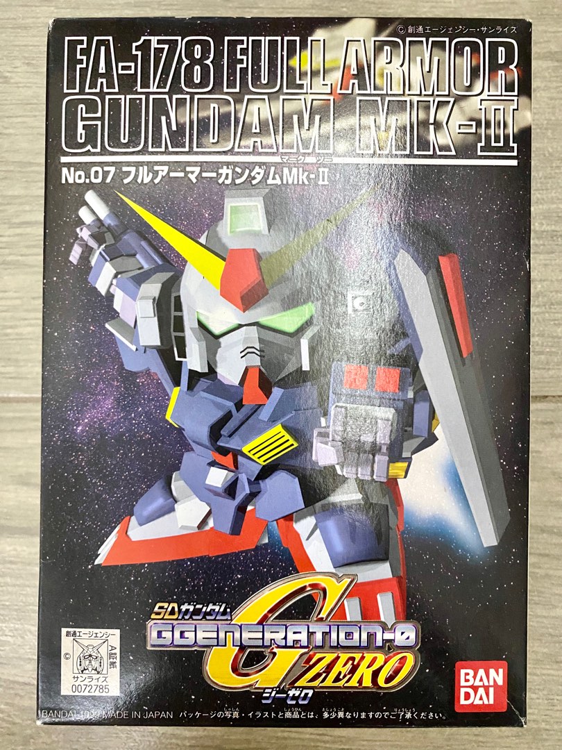 初版BB戰士No.07 FA-178 Full Armor Gundam Mark II SD gundam G-Gen 