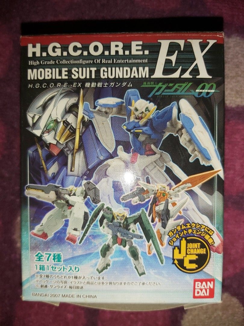 高達 Gundam 00 OO EXIA 艾斯亞 Double 七劍 007 能天使 HG CORE EX H.G.C.O.R.E GN-001  JOINT CHANGE B 最後一盒 絕版超罕極稀 歡迎出價 價合即賣！特價