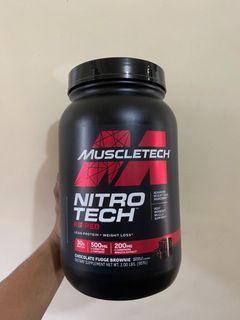 Muscletech Nitrotech Ripped Lean Whey Protein Powder 2Lbs - Muscle Bulding