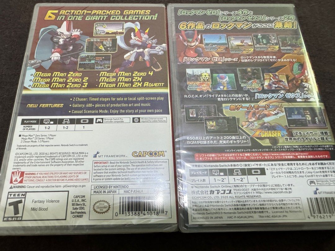 全新｜日版/ 美版《洛克人Z/ZX合集: Mega Man Zero/ZX Legacy 
