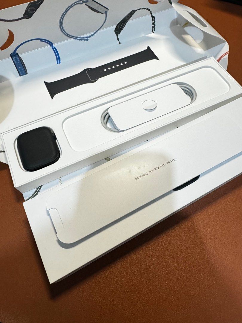 Apple Watch Series 7 45mm CELLULAR (Category: Wearables & Smart Watches) located in Taguig. Submitted by itscharlieboy (Listing ID 1298267437, Image 2). Description: Apple Watch Series 7 45mm with cellular Midnight color Cellular is unlocked free to use in any network Has TPU screen protector Battery health is 93% Box Manuals Strap Charging cable Rfs - has apple watch ultra.