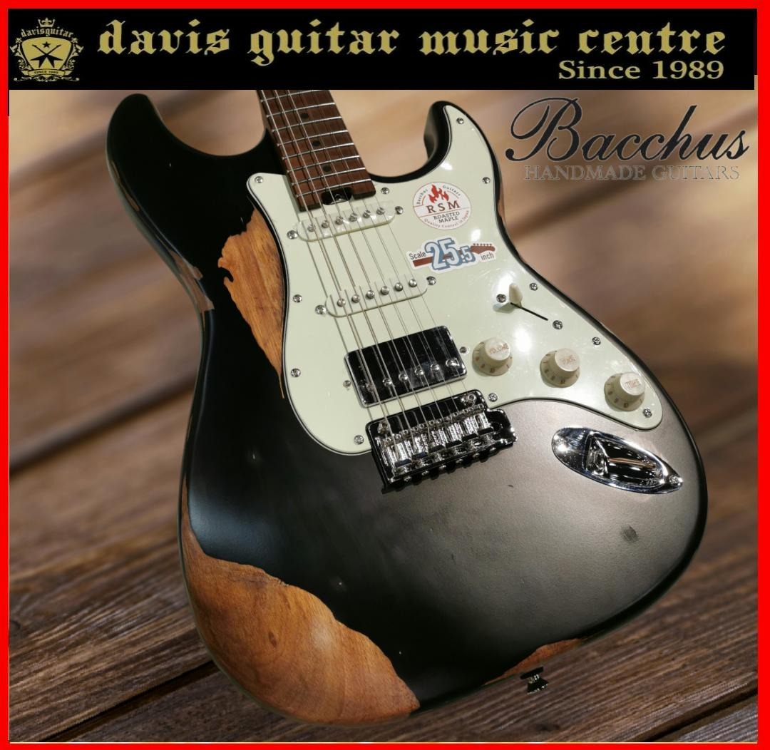 Bacchus BSH-AGED-RSM Electric – BLK Electric Guitar Roasted Maple with FREE  bag