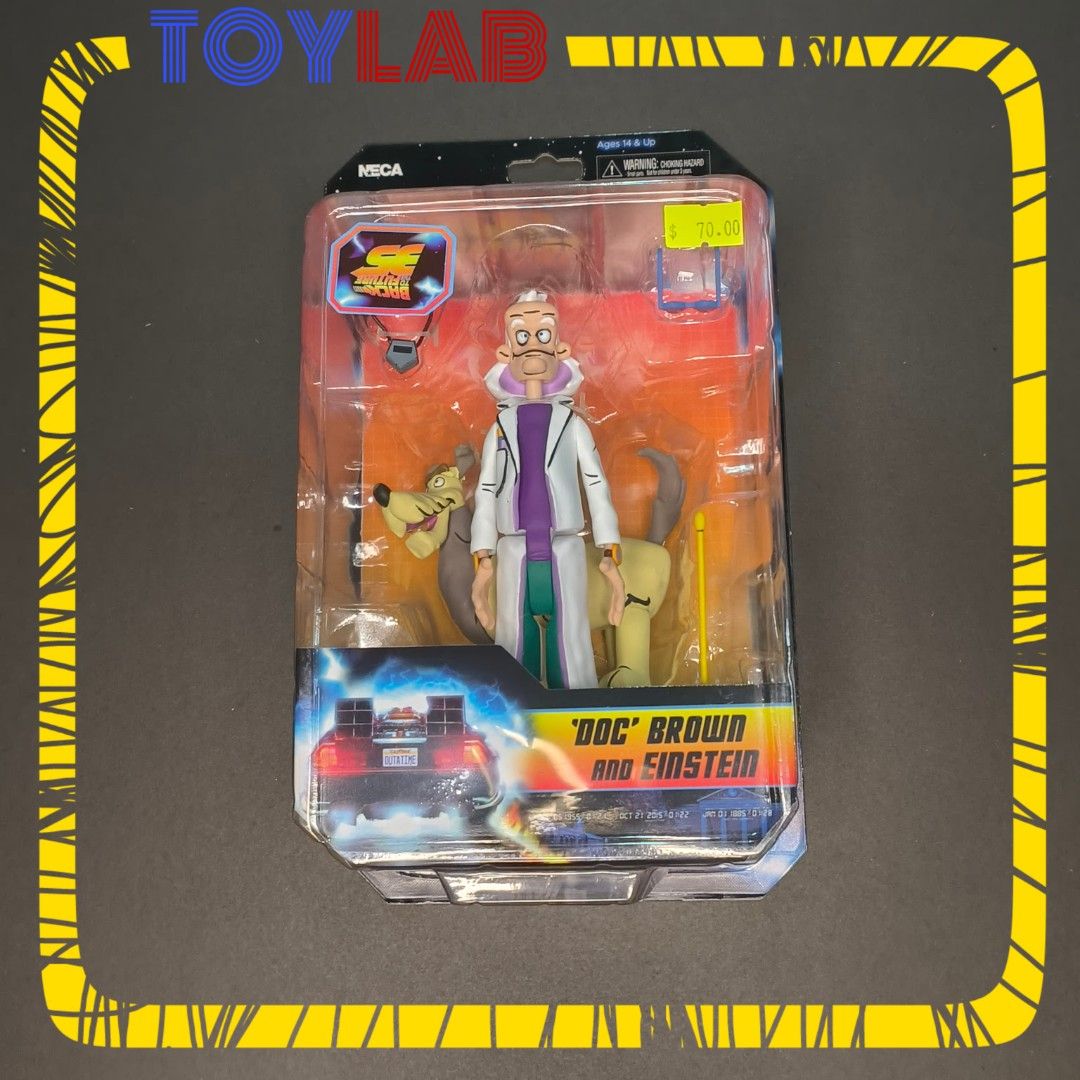 Back to the Future Doc Emmet and Einstein figure BTTF Neca (Category: Figurines & Statues) located in Mandaluyong City. Submitted by ToyLab.ph (Listing ID 1298120759, Image 1). Description: Doc Emmett Brown and do Einstein 🔥🔥🔥💯💯💯 From back to the future BTTF by Neca Brand new Sealed Actual picture posted Gcash payment Lalamove or Grab c/o buyer after confirmation of payment.