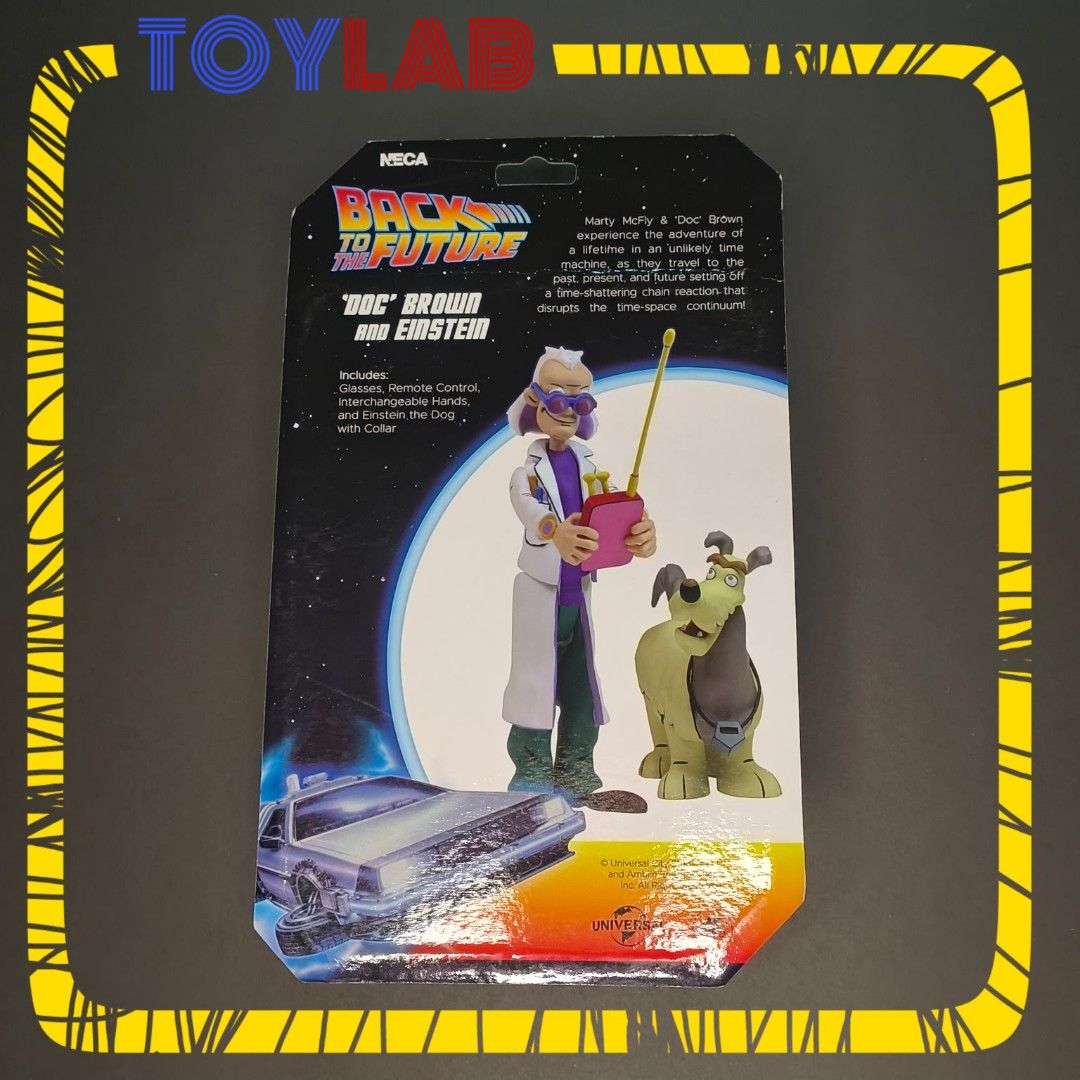 Back to the Future Doc Emmet and Einstein figure BTTF Neca (Category: Figurines & Statues) located in Mandaluyong City. Submitted by ToyLab.ph (Listing ID 1298120759, Image 2). Description: Doc Emmett Brown and do Einstein 🔥🔥🔥💯💯💯 From back to the future BTTF by Neca Brand new Sealed Actual picture posted Gcash payment Lalamove or Grab c/o buyer after confirmation of payment.