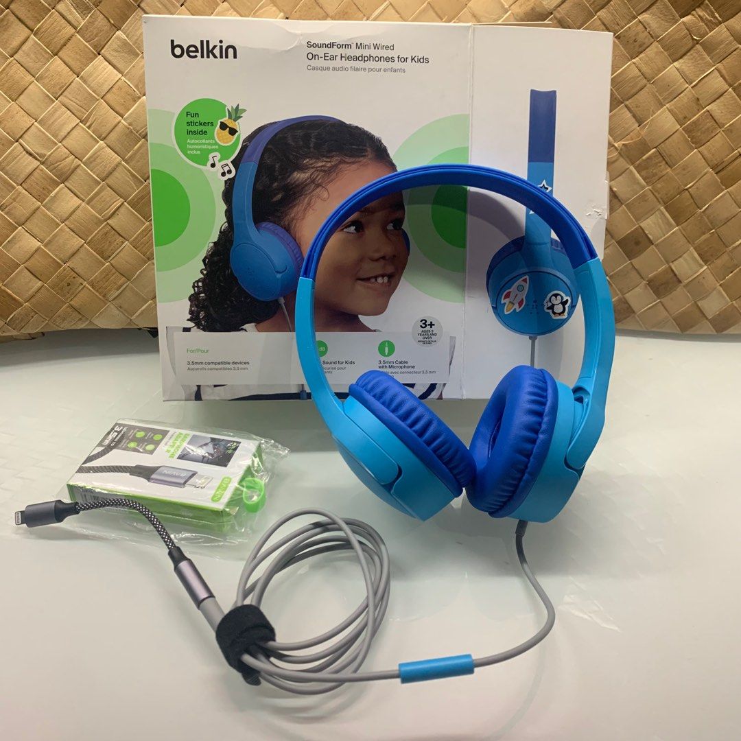 Belkin Blue kids headset (Category: Headphones & Headsets) located in Manila. Submitted by thebookclubz (Listing ID 1298234517, Image 3). Description: From USA Authentic .