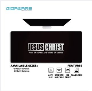 Bible Verse Design Extended Mouse Pad Gaming Mousepad (Category: Mouse & Mousepads) located in Manila. Submitted by gigaware (Listing ID 1298175760, Image 2). Description: Gaming Extended Large Mousepad (AVAILABLE SIZES) 800x300x4mm 900x400x4mm (FEATURES) Unique Aesthetic Textured Design HD Quality Anti-Slip Soft-feeling material Washable Extremely Smooth Surface Microfiber Weave Rubber Bottom finished Enough space to fit a mouse, keyboard, and d